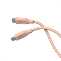 CIO シリコンケーブル USB-C to Lightning(2m) ピンク CIO-SL30000-CL2-PK