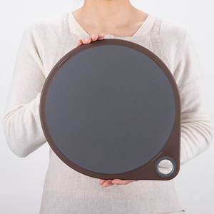 貝印 まるいまな板 30cm チャコールグレー FCJ602F-AP5331-イメージ4