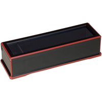 江部松商事 ABS 箸箱 黒渕朱 楊枝入付 24cm FC710LC-1207710