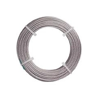 トラスコ中山 TRUSCO　ステンレスワイヤロープ　ナイロン被覆　Φ1．5（2．0）X20m CWC-15S20