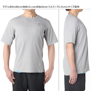 コラントッテ リカバリーシャツ ドライショート L ライトグレー Lサイズ DCDAA2314-イメージ4