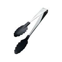 田辺金具 抗菌耐熱カラートング ミニ ブラック 18cm FC569LC-1173650