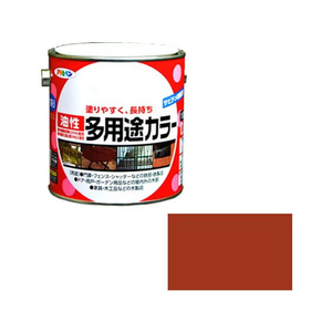 アサヒペン 油性多用途カラー 0.7L 赤さび FC533NS-イメージ1