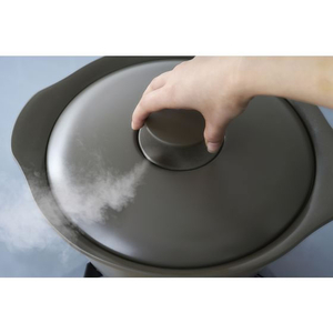 アイリスオーヤマ 無加水鍋 24cm チャコールグレー FC031PJ-MKS-24-イメージ3
