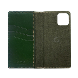 GAZE iPhone 12/12 Pro用Tuscany Belly MagSafe対応ダイアリーケース グリーン GZ20915I12PGR-イメージ1