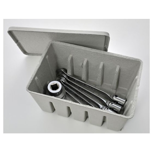 トラスコ中山 パルプ製ツールボックスM グレー グレー302210143 FC763DT-2075960-イメージ3