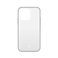 グルマンディーズ iPhone 14 Pro/13 Pro用耐衝撃ケース IIIIFIT CLEAR スモーク IFT-123SK