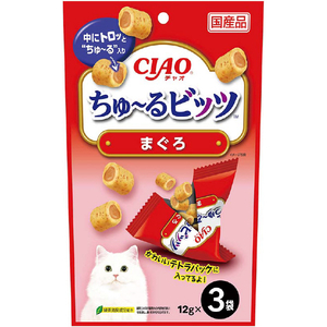 いなばペットフード CIAO ちゅ～るビッツ まぐろ 12g×3袋 ﾁﾕ-ﾙﾋﾞﾂﾂﾏｸﾞﾛ12GX3-イメージ1