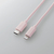 エレコム USB-C(TM) to Lightningケーブル(スタンダード)(1．0m) ピンク U2C-APCL10PN-イメージ2