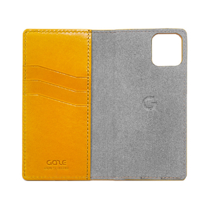 GAZE iPhone 12/12 Pro用Tuscany Belly MagSafe対応ダイアリーケース イエロー GZ20916I12PYL-イメージ1