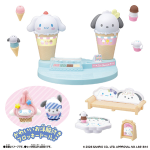 バンダイ ぷちとも Sanrio characters シナモロール&ポチャッコのアイスクリームのおみせ ｻﾝﾘｵﾌﾟﾁﾄﾓｼﾅﾓﾎﾟﾁﾔﾂｺｱｲｽﾉｵﾐｾ-イメージ1