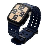 ラスタバナナ Apple Watch 4-10/SE1-2 38/40/41/42(10のみ)mm用シリコンバンド ネイビー RBLAW4007NV