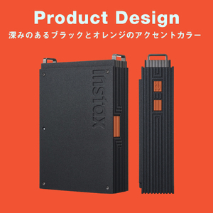 富士フイルム instax mini Link+ ブラック＆オレンジ INSMINILINKPLUSB-イメージ9