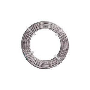 トラスコ中山 TRUSCO　ステンレスワイヤロープ　ナイロン被覆　Φ2．0（2．5）X10m CWC-2S10-イメージ1
