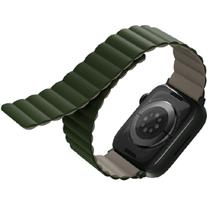 UNIQ Apple Watch 42/44/45mm用REVERSIBLE MAGNETIC STRAP UNIQ REVIX PINE GREEN/TAUPE UNIQ-45MM-REVGRNTPE UNIQ Apple Watch 42/44/45mm用REVERSIBLE MAGNETIC STRAP UNIQ REVIX PINE GREEN/TAUPE UNIQ-45MM-REVGRNTPE