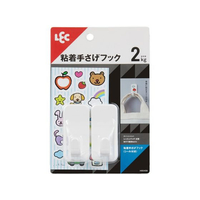 レック 粘着手さげフック (シール付き) 2個入 FC462TD-H00459