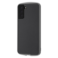 レイアウト Galaxy S21+ 5G用耐衝撃ハイブリッドケース Puffull クリア/グレー RT-GS21PCC14/CGRM