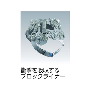 谷沢製作所 タニザワ/エアライト搭載ヘルメットPC製・透明ひさし型 帽体色 グリーン FC848EU-7583397-イメージ3