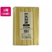 大和物産 割箸 竹24cm 天削 裸 100膳×30袋 FC717NT-010875