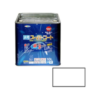 アサヒペン 水性スーパーコート 10L ツヤ消し白 FC533NV