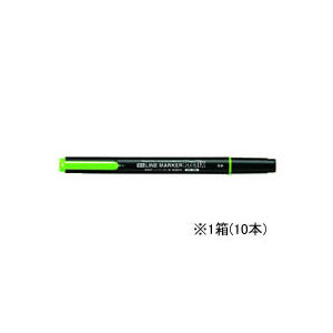 コクヨ 蛍光マーカープリフィクス ツイン ライトグリーン10本 1箱(10本) F827023-PM-L202G-イメージ1