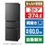シャープ 【両開き】374L 3ドア冷蔵庫 e angle select どっちもドア冷凍冷蔵庫 ダークアッシュグレー SJ-P37E5-H-イメージ1