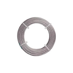 トラスコ中山 TRUSCO　ステンレスワイヤロープ　ナイロン被覆　Φ2．0（2．5）X20m CWC-2S20-イメージ1