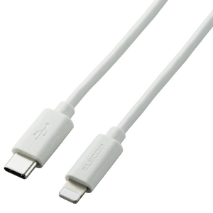 エレコム USB-C(TM) to Lightningケーブル(スタンダード)(1．0m) シルバー U2C-APCL10SV-イメージ1