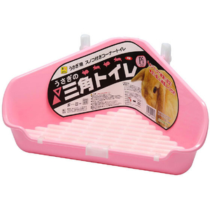 三晃商会 うさぎの三角トイレ PI(ピンク) FC07853-P06-イメージ1