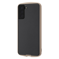 レイアウト Galaxy S21+ 5G用耐衝撃ハイブリッドケース Puffull クリア/ベージュ RT-GS21PCC14/CBEM