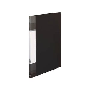 コクヨ クリヤーブック(Glassele)固定式A4背ポケット 20P ブラック F384870-ﾗ-GLB20D-イメージ1