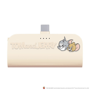 PGA USB Type-C 直挿しモバイルバッテリー 5000mAh/PD20W [トムとジェリー] PG-WLB50C01TAJ-イメージ1