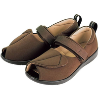 プラスハート 転びにくいシューズ(つま先無) LL チャイロ FCG761L-25-5741-0205