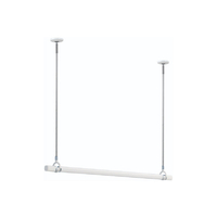 川口技研 室内用ホスクリーン 物干竿セット QSC型(1セット/ロングサイズ) ホワイト QSCL-15-W