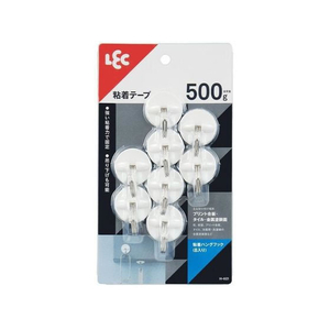 レック 粘着ハングフック 8個入 FC467TD-H-601-イメージ1