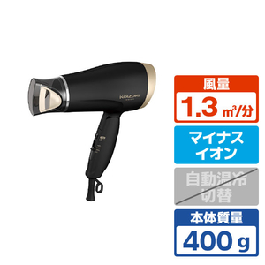 コイズミ マイナスイオンヘアドライヤー ブラック KHD-9620/K-イメージ1