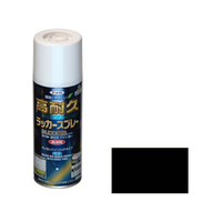 アサヒペン 高耐久ラッカースプレー 300ml 黒 FC043NS