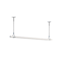 川口技研 室内用ホスクリーン 物干竿セット QSC型(1セット/ショートサイズ) ホワイト QSCS-15-W