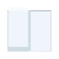 江部松商事 EBM/メニューブック(4RE)用 中ビニール 2枚入 10セット FC921LB-1025920