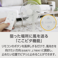e angle ANG-FAF30-A-W 足元タッチ扇風機 ホワイト|エディオン公式通販