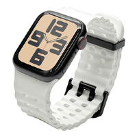 ラスタバナナ Apple Watch 4-10/SE1-2 38/40/41/42(10のみ)mm用シリコンバンド ホワイト RBLAW4007WH