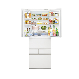 東芝 595L 6ドア冷蔵庫 VEGETA フロストホワイト GR-Y600XFS(TW)-イメージ2