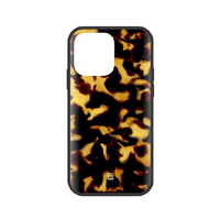 グルマンディーズ iPhone 14 Pro/13 Pro用耐衝撃ケース IIIIFIT CLEAR PREMIUM ベッコウ IFT-124BEK