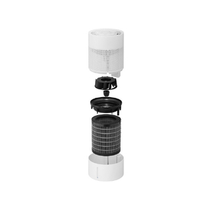 アイリスオーヤマ 丸洗い気化式加湿器enemist 400ml ホワイト KHM-MVU401-W-イメージ4