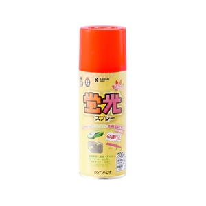 カンペハピオ 蛍光スプレー 蛍光レッド 300ml FCB093N-イメージ1