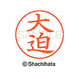シヤチハタ ネームペン用ネーム シルバー 既製 大迫 FC46262-X-GPS-0491-イメージ1
