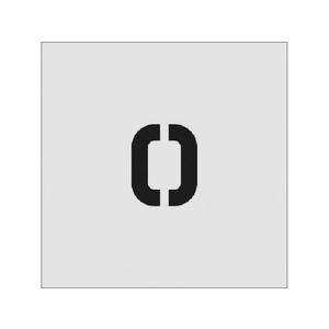 アイマーク ステンシル O 文字サイズ50×40mm FC500JB-8186067-イメージ1
