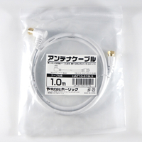 26.8-27.6MHz L型 固定アンテナ 送料無料 ホ－リック HAT10-919LS アンテナケーブル(L字/ストレート) 1m