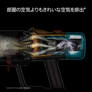 ダイソン サイクロン式コードレススティッククリーナー Dyson V12 Detect Slim Absolute イエロー/アイアン/ニッケル SV46ABL2-イメージ4