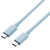 エレコム USB4ケーブル(Type-C to Type-C) 0．8m USB4-APCC5P08シリーズ ブルー USB4-APCC5P08BU-イメージ1